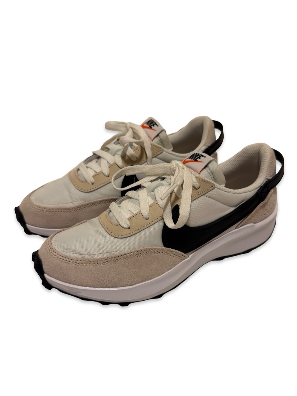 Women’s Nike Waffle Debut Sanddrift/Black/White Tennis Shoes